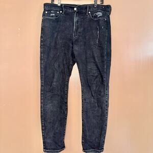 Abercrombie & Fitch Men's Athletic Slim Black Denim Jeans - Size 34/32
